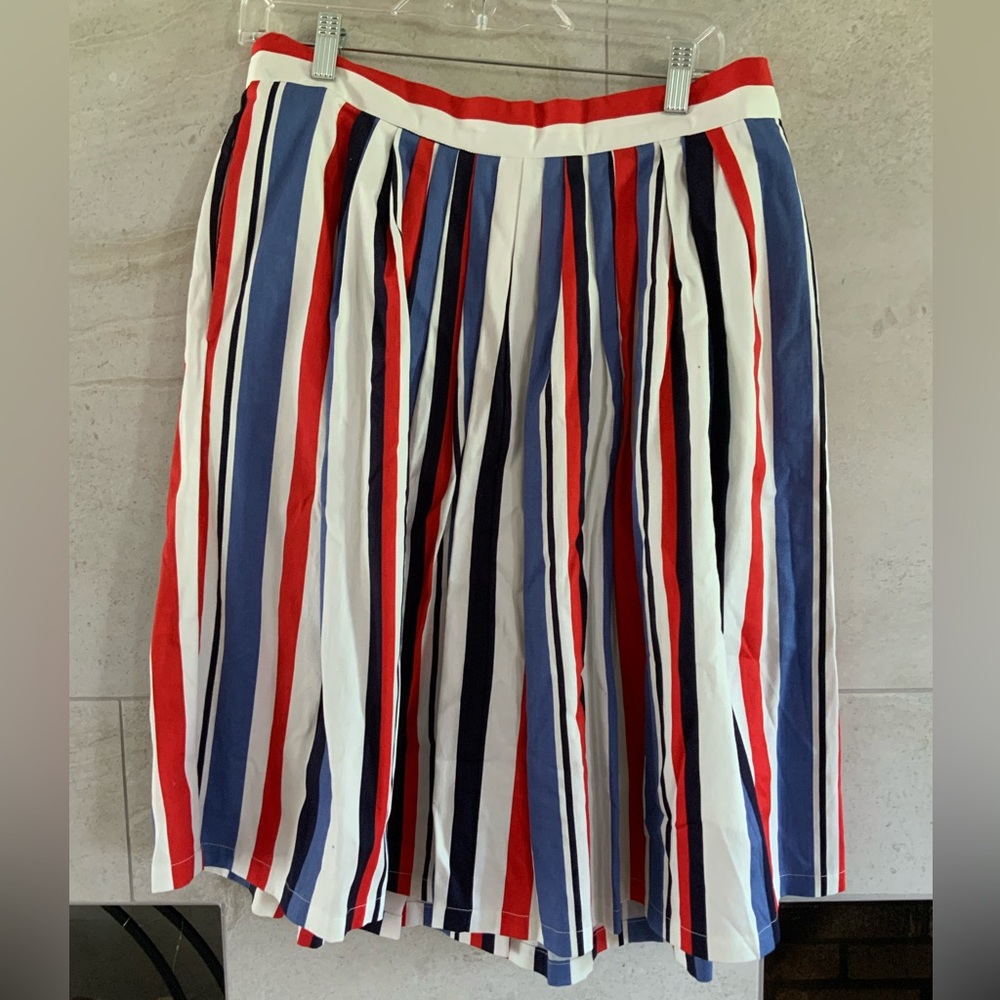 ModCloth Red, white and Blue A Line Skirt